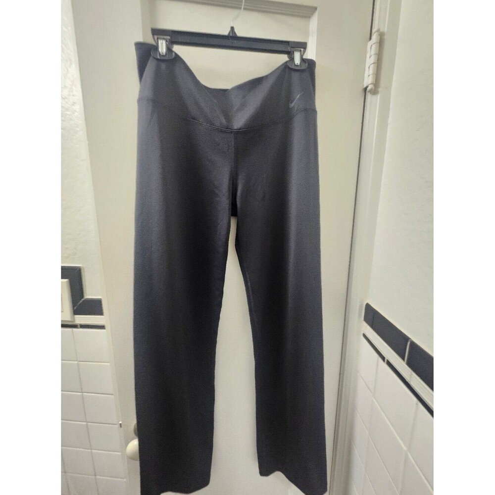 Nike Women's Black Straight-Leg Yoga Pants XXL